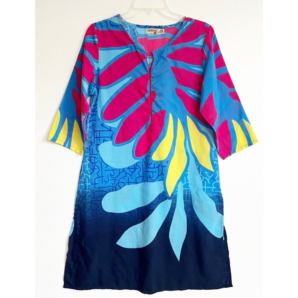 Gaurangi Tropical Colorful Kaftan Large